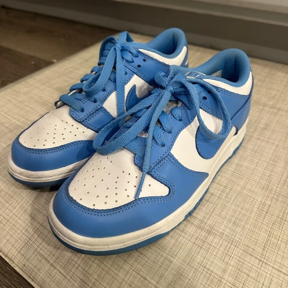 Nike dunk lows in university blue